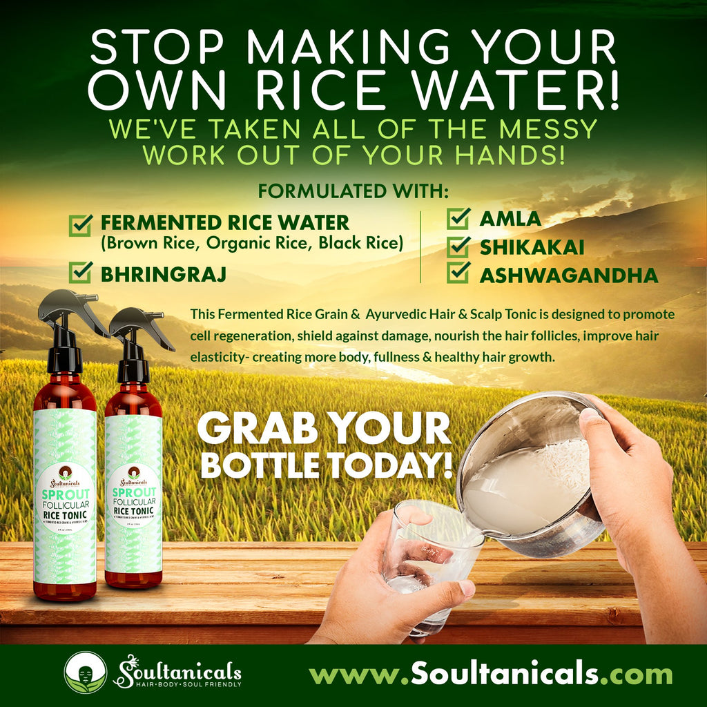 Soultanicals - SPROUT- FOLLICULAR RICE TONIC - Afroshoppe.ch