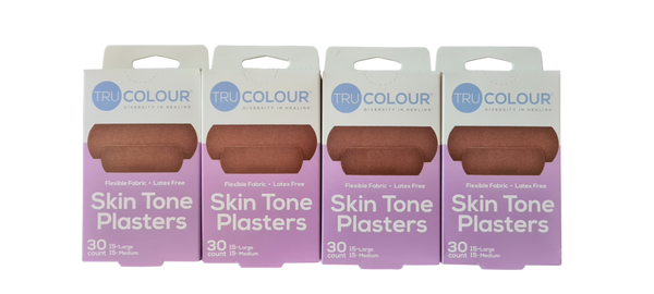 TRU-COLOUR - Skin Tone Plasters Darkbrown (Purple box) - Multipack - Afroshoppe.ch