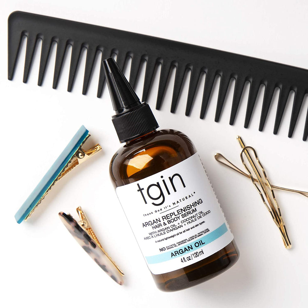 TGIN -- Argan Replenishing Hair & Body Serum - Afroshoppe.ch