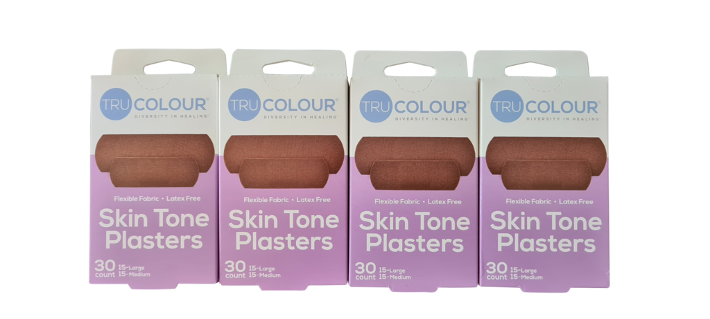 TRU-COLOUR - Skin Tone Plasters Darkbrown (Purple box) - Multipack - Afroshoppe.ch
