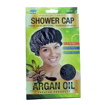 Dream - ARGAN OIL DELUXE SHOWER CAP Black - Afroshoppe.ch