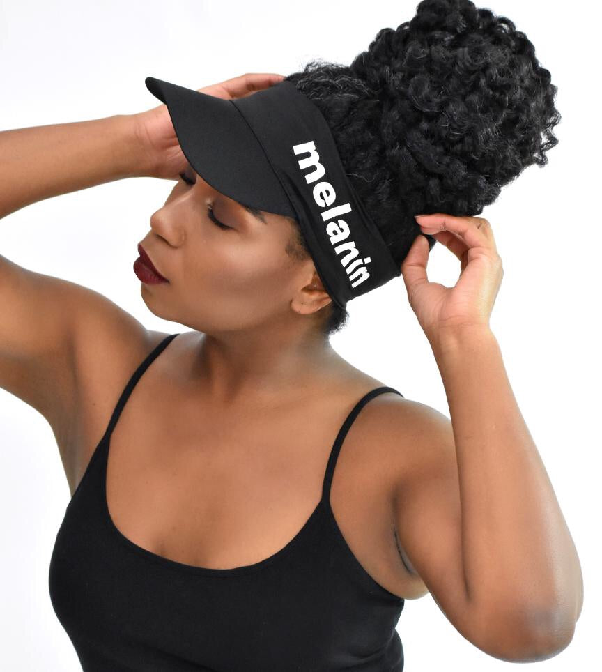 Melanin Haircare — Stretch Logo Visor - Afroshoppe.ch