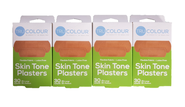 TRU-COLOUR - Skin Tone Plasters Olive-Moderate Brown (Green box) - Multipack - Afroshoppe.ch