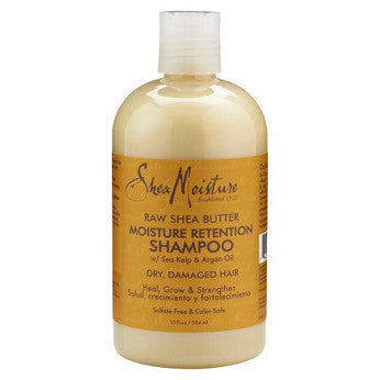 Shea Moisture - Raw Shea Butter - Moisture Retention Shampoo w/ Sea Kelp & Argan Oil - Afroshoppe.ch