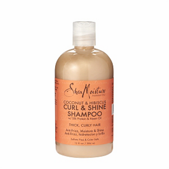 Shea Moisture - Coconut & Hibiscus - Curl & Shine Shampoo w/ Silk Protein & Neem Oil - Afroshoppe.ch