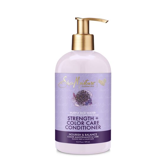 Shea Moisture - PURPLE RICE WATER STRENGTH & COLOR CARE CONDITIONER - Afroshoppe.ch